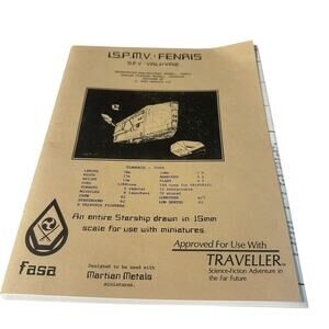 I.S.P.M.V. : Fenris S.F.V. : Valkyrie FASA RPG For Traveller Roleplaying